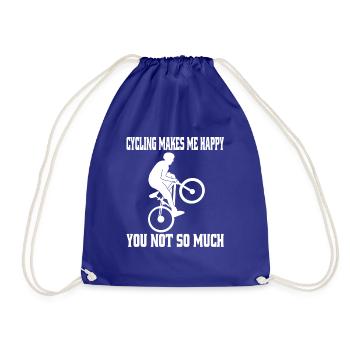 Cycling Cycling Mountainbike Bike Tour - Drawstring Bag - royal blue - Front