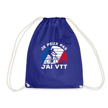 Je Peux Pas J'ai VTT Cycliste Vélo De Montagne - Turnbeutel - Königsblau - Vorne