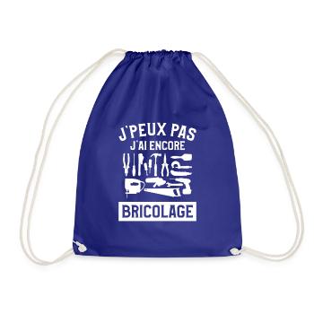 J'peux Pas J'ai Encore Bricolage Bricoleur - Turnbeutel - Königsblau - Vorne