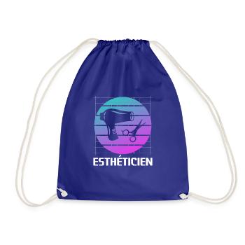 Retro Esthéticien Cosmétologie - Sac de sport léger - bleu roi - Devant
