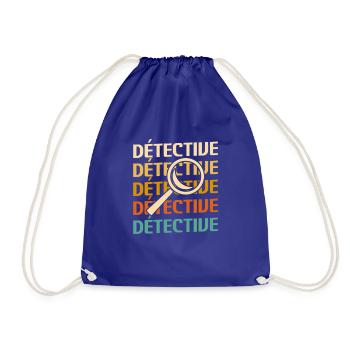 Retro Détective Enquêteur - Sac de sport léger - bleu roi - Devant