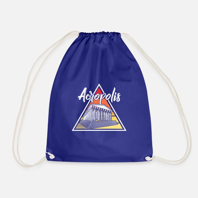 Acropole Vintage Grèce Grèce Athènes Pa - Sac de sport léger - bleu roi