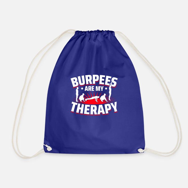 Burpees - Drawstring Bag - royal blue