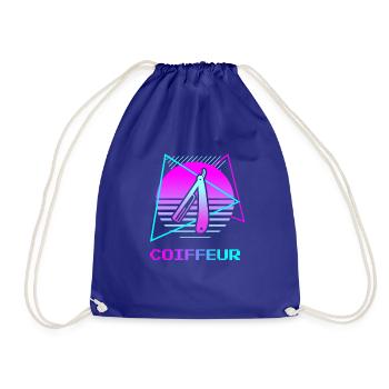 Retro Coiffeur Coiffure - Sac de sport léger - bleu roi - Devant