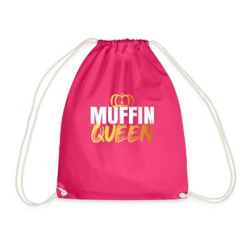 Muffin Königin - Turnbeutel - Fuchsia - Vorne