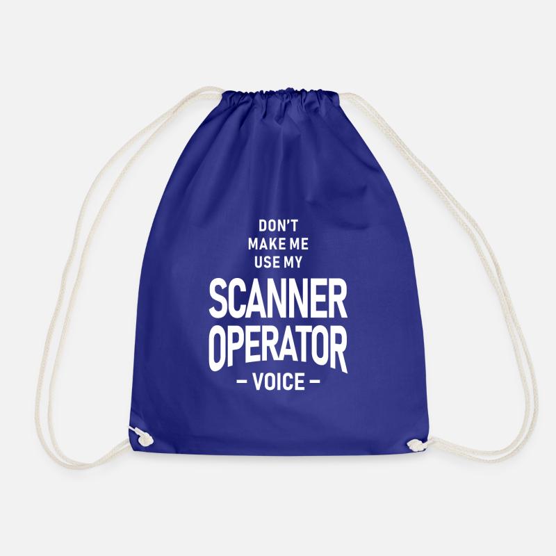 Scanner Operator Job Beruf Geburtstagsarbeiter - Turnbeutel - Königsblau