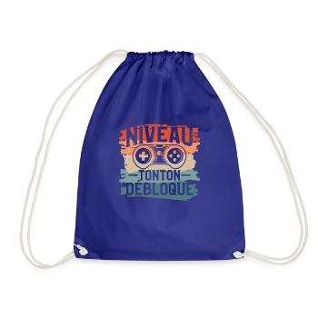 Niveau Tonton Débloqué Oncle Annonce De Grossesse - Sac de sport léger - bleu roi - Devant