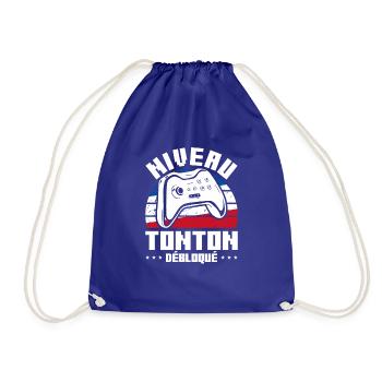 Niveau Tonton Débloqué Oncle Annonce De Grossesse - Sac de sport léger - bleu roi - Devant