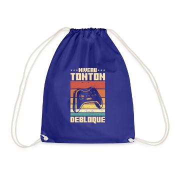Niveau Tonton Debloque Oncle Annonce De Grossesse - Sac de sport léger - bleu roi - Devant