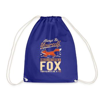 Always be yourself Fox Fuchs - Turnbeutel - Königsblau - Vorne