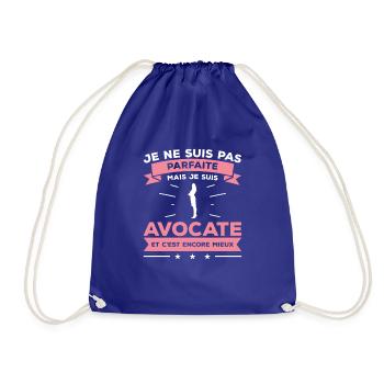 Je Ne Suis Pas Parfaite Mais Je Suis Avocate - Sac de sport léger - bleu roi - Devant