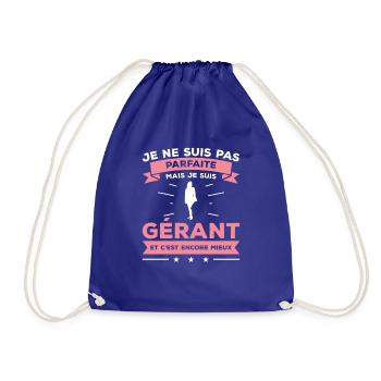 Je Ne Suis Pas Parfaite Mais Je Suis Gérant - Sac de sport léger - bleu roi - Devant