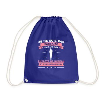 Je Ne Suis Pas Parfaite Mais Je Suis Employé De - Sac de sport léger - bleu roi - Devant