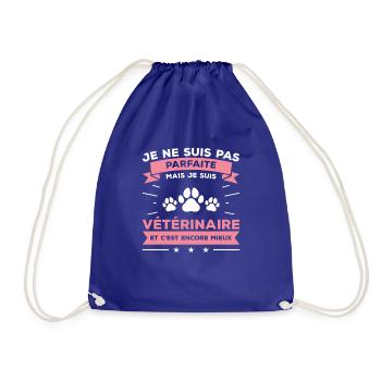 Je Ne Suis Pas Parfaite Mais Je Suis Vétérinaire - Sac de sport léger - bleu roi - Devant