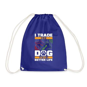 Day Trading Day Trader Chien - Sac de sport léger - bleu roi - Devant