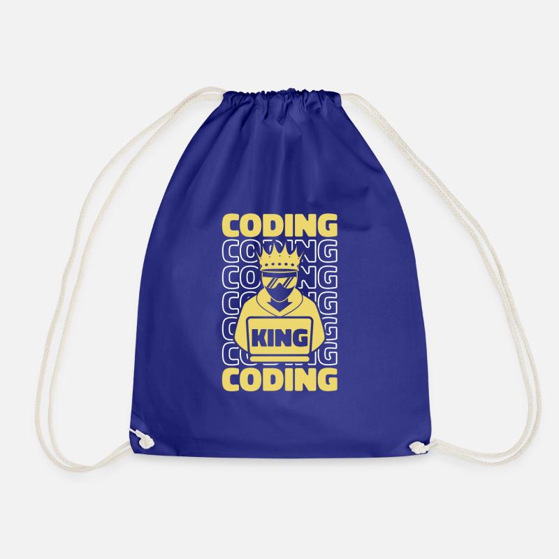 Développeur Coder Programmeur King - Sac de sport léger - bleu roi