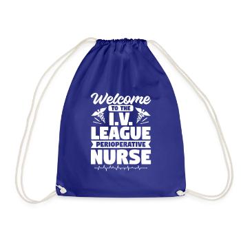 Bienvenue à l’infirmière périopératoire de la Ligue I.V. OU - Sac de sport léger - bleu roi - Devant