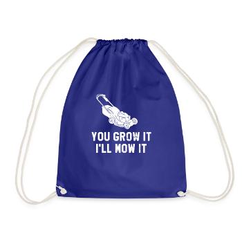 Tu le cultives Je vais le tondre Tondeuse à gazon Pelouse - Sac de sport léger - bleu roi - Devant