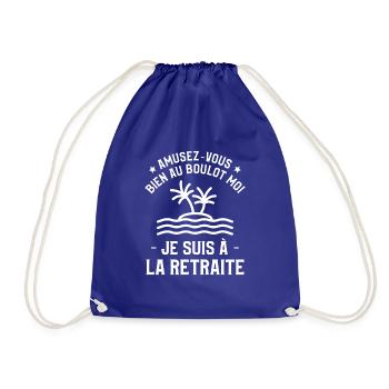 Amusez-Vous Bien Au Boulot Moi Je Suis À La - Sac de sport léger - bleu roi - Devant