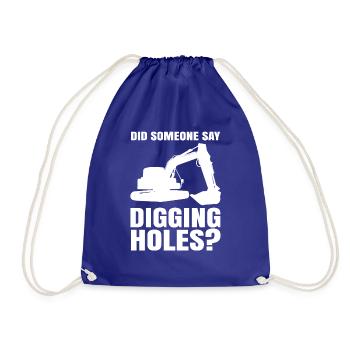 Conducteur d’excavatrice Conducteur d’excavatrice Cadeaux Hommes Construction - Sac de sport léger - bleu roi - Devant