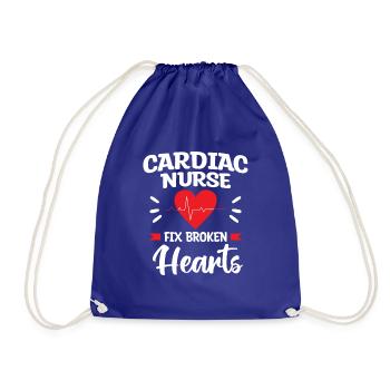 Une infirmière cardiaque répare les cœurs brisés Cardiologue - Sac de sport léger - bleu roi - Devant