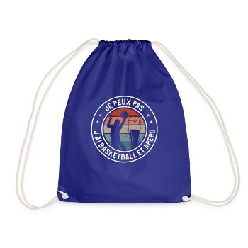 Je Peux Pas J'ai Basket Basket-ball Basketteur - Sac de sport léger - bleu roi - Devant