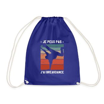 Je Peux Pas J'ai Breakdance Breakdancing - Sac de sport léger - bleu roi - Devant