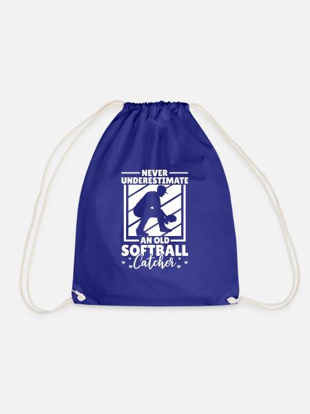 Softball Witzig - Turnbeutel - Königsblau
