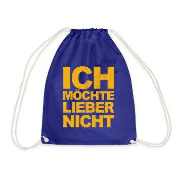 Bartleby der Schreiber - Ich möchte lieber nicht - Turnbeutel - Königsblau - Vorne