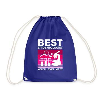 Best Epidemiologist You'll Ever Meet Epidemiology - Drawstring Bag - royal blue - Front