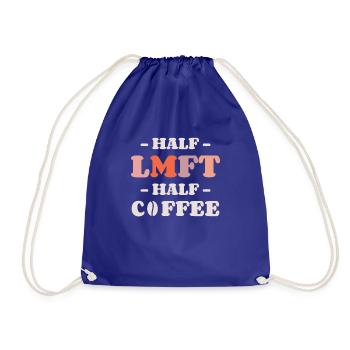 Moitié LMFT Moitié Café Mariage Et Famille - Sac de sport léger - bleu roi - Devant