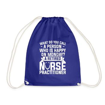 Infirmière praticienne certifiée en édition limitée NP - Sac de sport léger - bleu roi - Devant