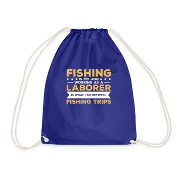 La pêche est mon travail en tant qu’ouvrier est ce que je - Sac de sport léger - bleu roi - Devant