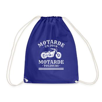 Motarde Un Jour Motarde Toujours Moto - Sac de sport léger - bleu roi - Devant
