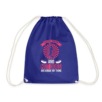 Baton Design Für Baton Twirler - Drawstring Bag - royal blue - Front