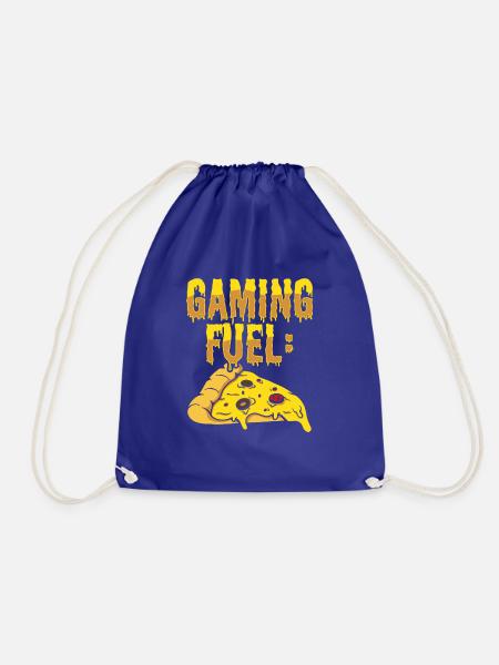 Gaming Fuel Pizza - Turnbeutel - Königsblau