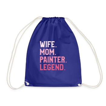 I'm The Crazy Rehab Nurse They Warned You About RN - Drawstring Bag - royal blue - Front
