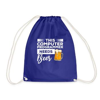Ce programmeur informatique a besoin de programmation de bière - Sac de sport léger - bleu roi - Devant
