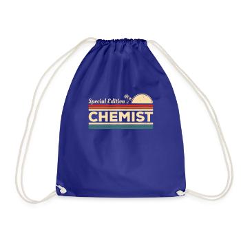 Vintage Special Edition Chemist Chemistry - Drawstring Bag - royal blue - Front