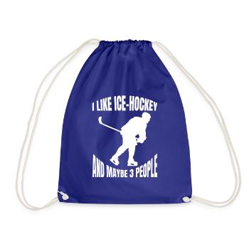 Joueur de hockey sur glace Fan de hockey sur glace Équipe de hockey sur glace - Sac de sport léger - bleu roi - Devant
