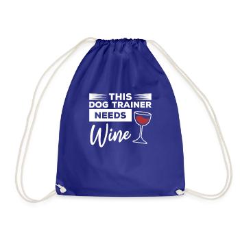 Ce dresseur de chiens a besoin de chiens de vin - Sac de sport léger - bleu roi - Devant