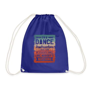Je suis professeur de danse Je m’assure que mes élèves - Sac de sport léger - bleu roi - Devant