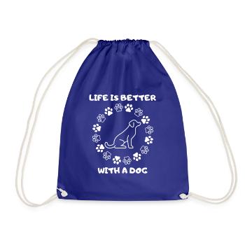 Chien Chiot Propriétaire de chien Golden Retriever Dogs - Sac de sport léger - bleu roi - Devant