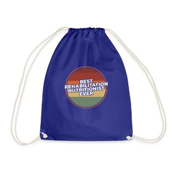 Vintage meilleur nutritionniste de réadaptation de tous les temps - Sac de sport léger - bleu roi - Devant