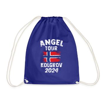 KOLGROV 2024 Angel Tour Norwegen Personalisierbar - Turnbeutel - Königsblau - Vorne