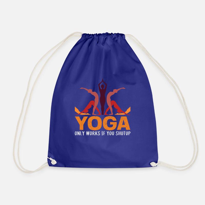 Yoga 002 - Drawstring Bag - royal blue