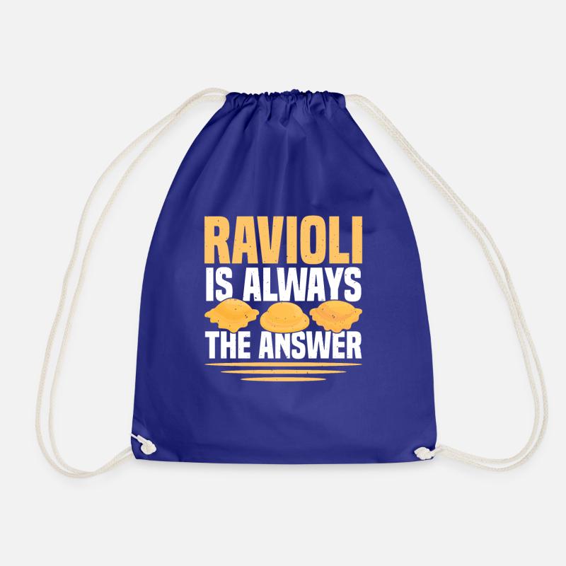 Ravioli sind die Antwort - Turnbeutel - Königsblau