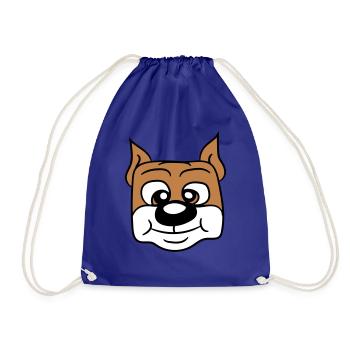 Visage de chien Petit Tête d’animal de compagnie Mignon - Sac de sport léger - bleu roi - Devant