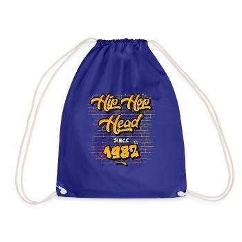 Tête de hip-hop depuis 1982 - 43 ans de vrai flow - Sac de sport léger - bleu roi - Devant