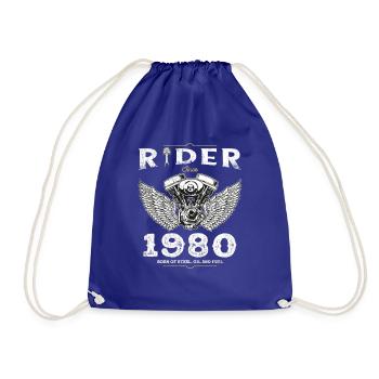 Cycliste depuis 1980 - 45 ans de routes ouvertes et - Sac de sport léger - bleu roi - Devant